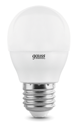 Gauss LED Elementary Globe 6W E27 2700K 3/120 (53216T)