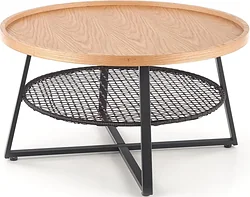 Журнальный столик Halmar Florence 80x45 (натуральный/черный) Журнальный столик Halmar Florence 80x45 (натуральный/черный)