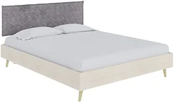 Кровать Ormatek Moss 160x200 (ткань, дуб шамони светлый/лофти серый)
