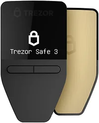 Аппаратный криптокошелек Trezor Safe 3 (золотистый) Аппаратный криптокошелек Trezor Safe 3 (золотистый)