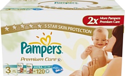 Pampers Premium Care 3 Midi (4-9кг) 120шт