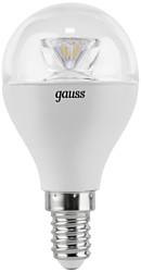 Gauss LED G45 6W 4100K E14 105201206-D