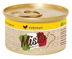 Vita PRO (0.085 кг) 1 шт. Misto Курица кусочки с волокнами в соусе для кошек