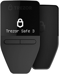 Аппаратный криптокошелек Trezor Safe 3 (черный)