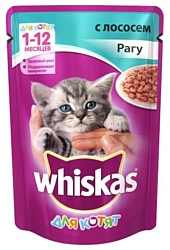Whiskas (0.085 кг) 1 шт. Рагу с лососем для котят