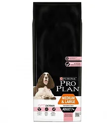Purina Pro Plan (14 кг) Medium & Large Adult 7+ сanine Sensitive Skin dry