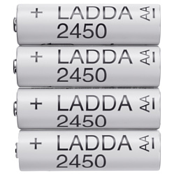 Аккумуляторы Ikea Ладда AA 2450mAh 4 шт. 103.623.07