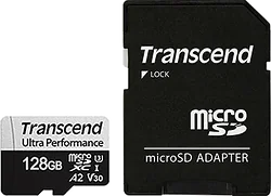 Карта памяти Transcend microSDXC 340S 128GB (с адаптером)