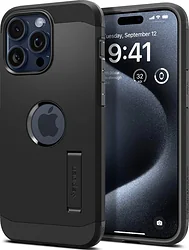 Чехол для телефона Spigen Tough Armor (MagFit) для iPhone 15 Pro ACS06733 (черный) Чехол для телефона Spigen Tough Armor (MagFit) для iPhone 15 Pro ACS06733 (черный)