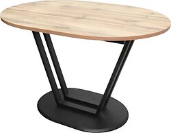 Кухонный стол Древпром Бренто М172 (дуб вотан/гарден/черный матовый)