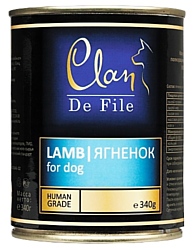 CLAN De File Ягненок для собак (0.340 кг) 12 шт.