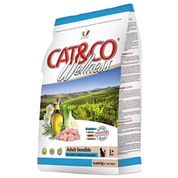 Adragna (0.4 кг) Cat&Co Wellness Adult Sensible Fish and Rice