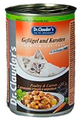 Dr. Clauder's Premium Cat Food консервы домашняя птица с морковью (0.415 кг) 20 шт.