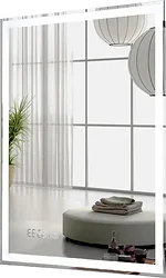 Зеркало Пекам  Greta-80х100dp (сенсор на взмах руки/подогрев)