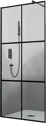 Душевая перегородка RGW WA-011B 35101180-84 80 (черный/прозрачное стекло)