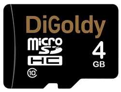 Digoldy microSDHC class 10 4GB + SD adapter