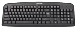 Manhattan Enhanced Keyboard 175708 black USB