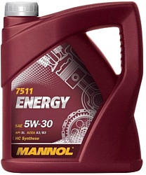 Моторное масло Mannol Energy 5W-30 API SL 4л