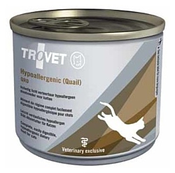 TROVET (0.2 кг) 1 шт. Cat Hypoallergenic QRD (Quail) canned
