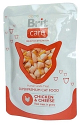 Brit (0.08 кг) 24 шт. Care Chicken & Cheese