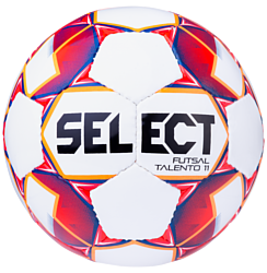 Select Futsal Talento 11 (3 размер, белый/красный/оранжевый)