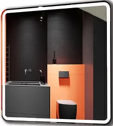 Зеркало Пекам  Marta1-120х80spcl (сенсор прикосн./подогрев/часы)