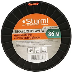 Леска для триммера Sturm! ТЛ3535-3.0-S-86