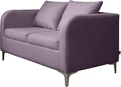 Прямой диван Brioli Терзо двухместный (V6/лиловый) Прямой диван Brioli Терзо двухместный (V6/лиловый)
