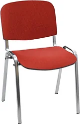 Стул Helmi Изо HL-F01 359857 (хром/ткань красная с черным)