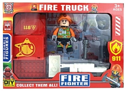 Xuja Fire Fighter GN-7352/черный Пожарный на машине