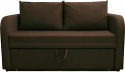 Прямой диван Brioli Пино Т двухместный (рогожка, J5 коричневый)
