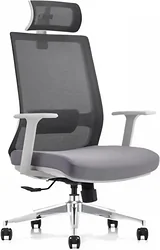 Кресло SitUp Madrid Chrome (сетка Gray/ткань Gray)