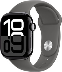 Умные часы Apple Watch Series 10 LTE 42 мм (алюминиевый корпус, спортивный силиконовый ремешок M/L)