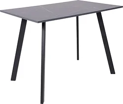 Кухонный стол ЭлиГард Solo 102x67 (мрамор неро маркина/черный)