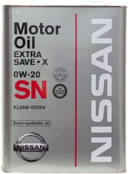 Nissan Extra Save X SN 0W-20 (KLAN8-00204) 4л