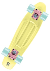 Osprey Pastel Yellow 22” Retro Plastic Skateboard