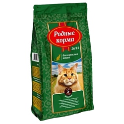 Родные корма (2.045 кг) Сухой корм для взрослых кошек с бараниной