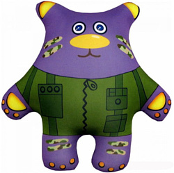 Мнушки Медведь военный (фиолетовый)
