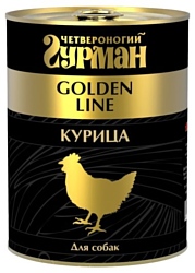 Четвероногий Гурман (0.34 кг) 1 шт. Golden line Курица натуральная в желе