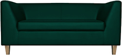 Brioli Дедрик М двухместный (экокожа, L15 зеленый/светлые ножки)