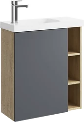 Тумба под умывальник Aqwella  Alba ALB0106LDD+ALB0706GRМ