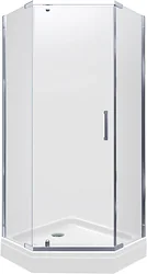 Душевой уголок Triton Дека-Блэк 90x90 (хром, с поддоном)