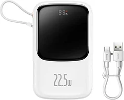 Baseus PPQD060102 Qpow Pro 10000mAh 22.5W White (PPQD2-10C) Baseus PPQD060102 Qpow Pro 10000mAh 22.5W White (PPQD2-10C)