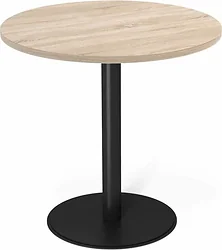 Кухонный стол Sheffilton SHT-TU43/TT 80 ЛДСП (черный муар/дуб сонома)