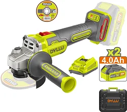 Угловая шлифмашина (болгарка) Dyllu DTLAPB522 (с 2-мя АКБ, кейс) Угловая шлифмашина (болгарка) Dyllu DTLAPB522 (с 2-мя АКБ, кейс)