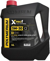 Моторное масло Polymerium XPRO1 5W-30 C2 208л
