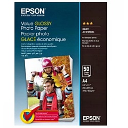 Epson Value Glossy Photo Paper A4 183 г/м2 50 листов (C13S400036)
