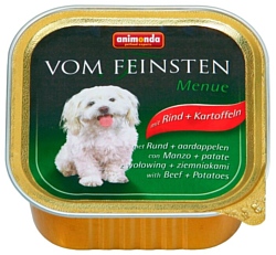 Animonda Vom Feinsten Menue для собак с говядиной и картофелем (0.15 кг) 22 шт.