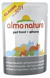 Almo Nature Classic in Jelly Tuna and White Bait (0.055 кг) 12 шт.