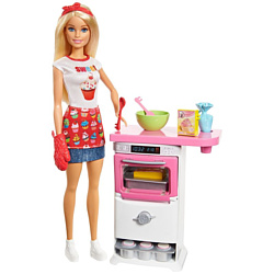 Barbie Bakery Chef Doll and Playset FHP57